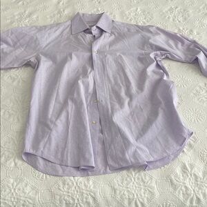Etro Men's Lavender Button Down Shirt